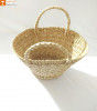 Natural Straw Kauna V Shaped Bag(#1127)-thumb-1