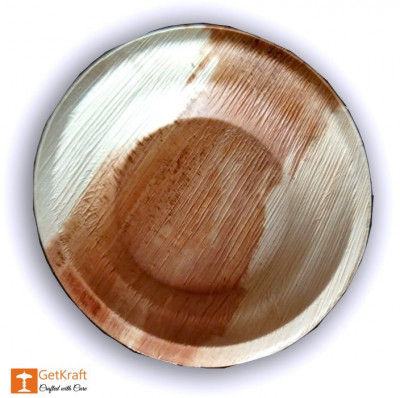 Areca Leaf Round Plate(#1137)-gallery-0