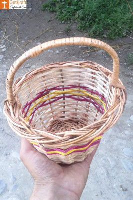 Wicker Willow Basket (with) Handle(#1179)-gallery-0