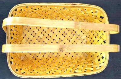 Bamboo Tray Natural (With Handle)(#1258)-gallery-0