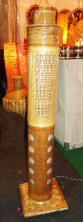 Corner Stand Bamboo Net Lamp(#126)-thumb-1