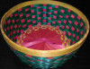 Bamboo Flower Basket Round(#1262) - Getkraft.com