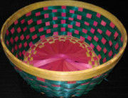 Bamboo Flower Basket Round(#1262) - Getkraft.com