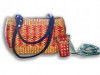 Uniquely Designed Natural Straw Handbag with Mini Mobile Case(#132) - Getkraft.com