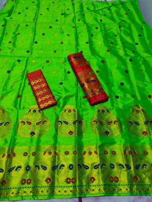 Assamese Mekhela Chador -Pure Paat(#1401)-gallery-0