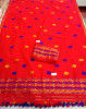 Assamese Staple Cotton Red Mekhela Chador P7(#1408) - Getkraft.com