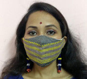 Eri silk Designer Face Mask(#1439) - Getkraft.com