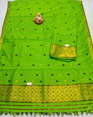 Assamese Staple Cotton Mekhela Chador P10(#1441)-gallery-0