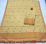 Assamese Staple Cotton Mekhela Chador P17(#1446) - Getkraft.com