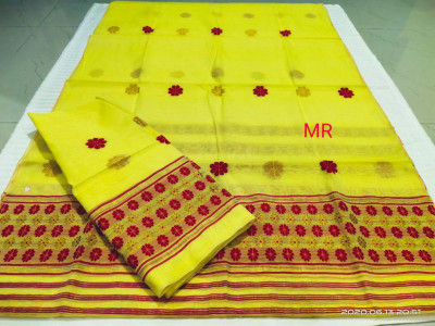 Assamese Nooni Cotton Mekhela Chador P20(#1450)-gallery-0