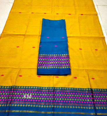 Assamese Staple Cotton Mekhela Chador P55(#1486)-gallery-0