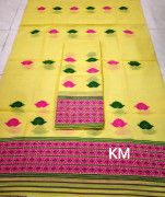 Assamese AC Cotton Mekhela Chador P68(#1497) - Getkraft.com