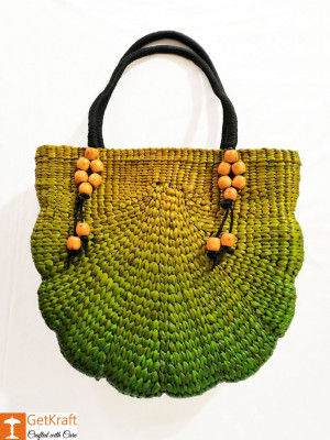 Attractive Multicolored Natural Straw Ladies Bag(#151)-gallery-0