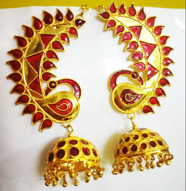 Assamese Traditional Loka paro earrings For Women (#1535),Jewelle