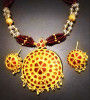 Red Traditional Japi Jewelry for Women(#1547) - Getkraft.com