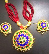 Traditional Japi Jewellery embellished with Precious Stones for Women(#1548) - Getkraft.com