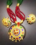 Axomia Traditional Japi Jewellery Set for Women(#1549) - Getkraft.com