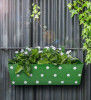 Polka Dot Rectangular Railing Planter(#1674)-thumb-0