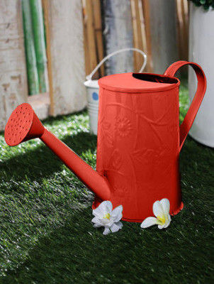 Flower Embossed Metal Watering Can - Gardening Tool(#1684)-gallery-0