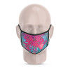 3 Layer Printed Protective Face Mask - Pack of 3 (Pink-Grey Brown-Purple)(#1700)-thumb-2