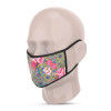 3 Layer Printed Protective Face Mask - Pack of 3 (Pink-Sea Green-Yellow Pink)(#1707)-thumb-3