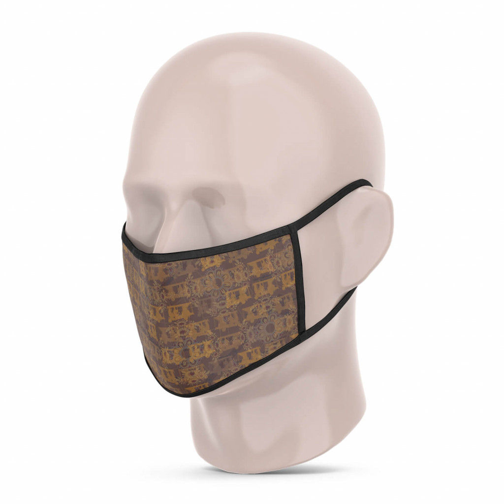 3 Layer Printed Protective Face Mask - Pack of 3..