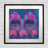 Cool Blue Rajasthani Framed Art Print(#1714) - Getkraft.com