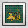 Yellow Auto Rickshaw Framed Art Print(#1725)-thumb-0