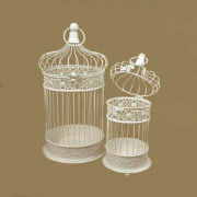 Dome shaped Hanging White Bird cage(#1728) - Getkraft.com