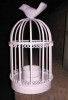 White Decorative Candle Holder Bird cage(#1730) - Getkraft.com