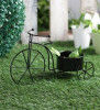 Red Black Blue Metal Cycle Plant Pot- Plant Container- Flower Pot(#1735)-thumb-2