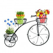 Metal Cycle Planter Stand - 3 shelves(#1741) - Getkraft.com