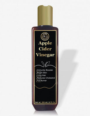 100 Pure Organics Apple Cider Vinegar For Hair Growth Bright Skin Rich in Enzymes Potassium Immunity Booster From The Land Of Himalayas - 200ml(#1910)-gallery-0