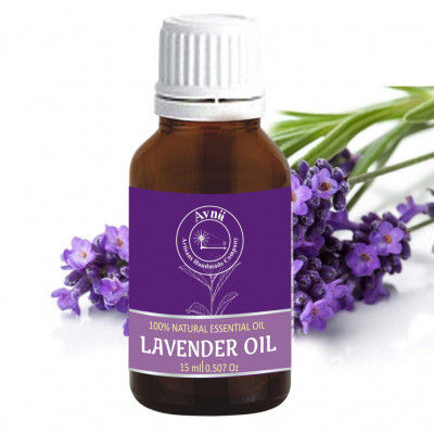 Avnii Organics Lavender Oil 100 Natural Therapeutic Grade Ideal for Healthy Skin Hair (15ml)(#1914)-gallery-0