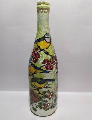 Little Birdie Glass Bottle(#1941)-gallery-0