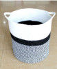 White gray cotton dori basket(#1972) - Getkraft.com