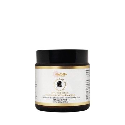 Amayra Naturals Kiara Apple Seed Oil Hemp Seed Oil Soya Corn Protein Intensive Repair Hair Masque- 100gm(#2048)-gallery-0