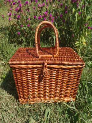 Wicker Picnic basket Storage basket(#2053)-gallery-0