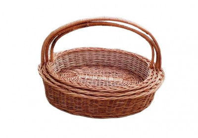 Wicker Hanging Basket Set of Three(#2063)-gallery-0