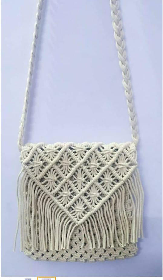 Macrame Handbag - 011 - HANDCRAFT Custom