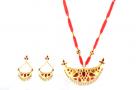 Kesa Xun(Raw and Pure Gold) Big Junbiri - Assamese Jewellery Set for Women(#213)-thumb-0