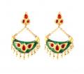 Junbiri (Green Red and Gold) Glamorous Jewellery from Assam(#215)-thumb-2