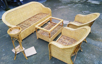 Cane Sofa set Design 23(#2166)-gallery-0