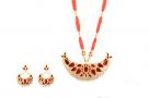 Big Bena Assamese Traditional Necklace and Earrings Jewellery Set(#219)-thumb-0