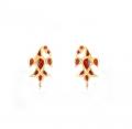 Henpata Womens Designer Jewellery from Assam (Red and Golden)(#220)-thumb-1