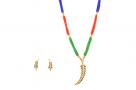 Single Pepa Designer Traditional Assamese Jewellery Set for Women (Multicolored)(#227)-thumb-0