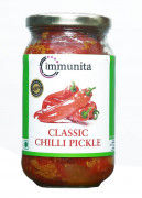 Immunita Classic Stuffed Chilli Pickle Red 350 gm Homemade Quality(#2272) - Getkraft.com