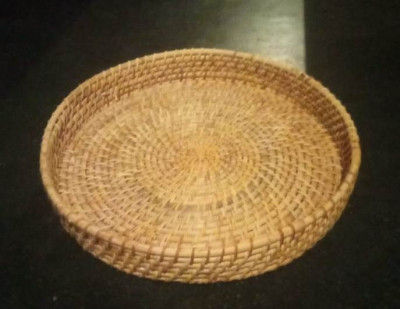 Cane Round Tray 14 inches(#2293)-gallery-0