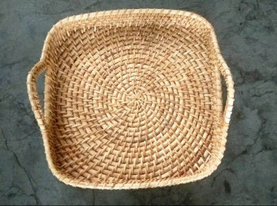 Cane Square Tray 12 inches(#2294)-gallery-0