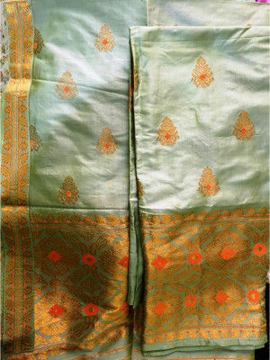 Assamese Paat Chador Mekhela Style 3(#2308)-gallery-0